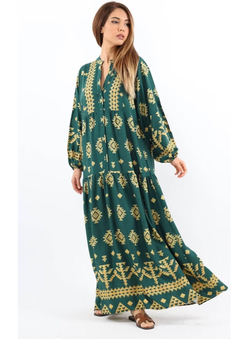 Ritnice Printed Cotton Maxi Dress - Image 2